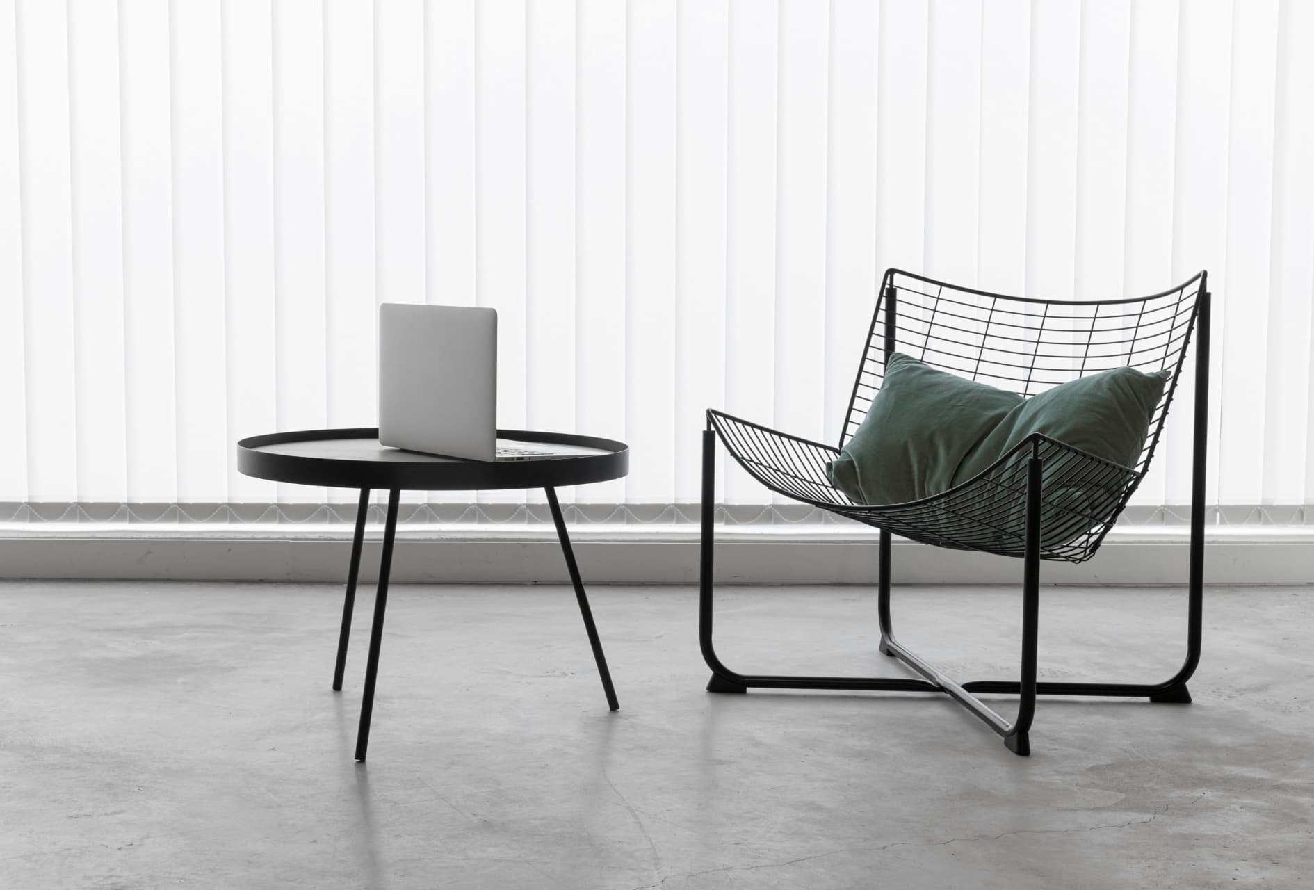 The industrial accent chair